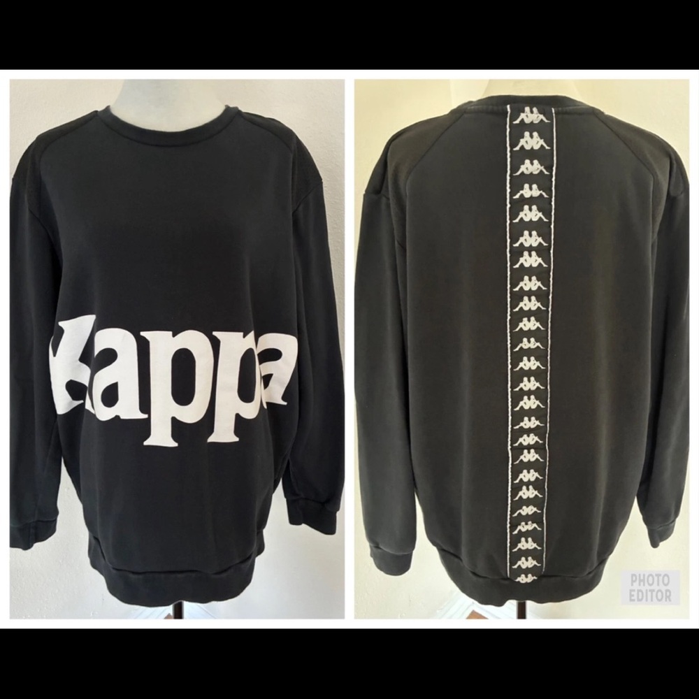 KAPPA Sportswear Unisex Womens Mens Big Boys Girls Logo Jumper Sweatshirt Sz XXL